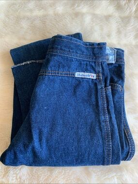 Vtg 80s high rise 100% cotton denim skinny jeans 26 NOS Starboard